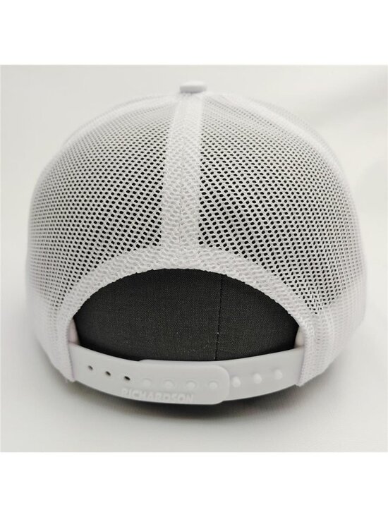 Luxury Cummins Tooled Leather Patch Richardson 112 Heather Grey White Hat Diesel